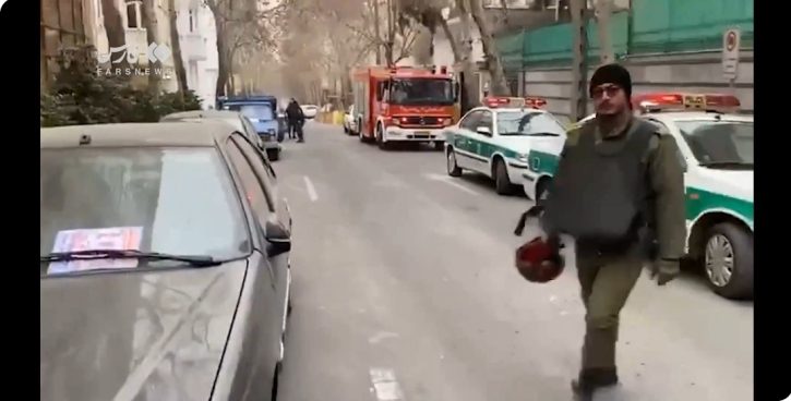فیلم| حمله به سفارت آذربایجان در تهران